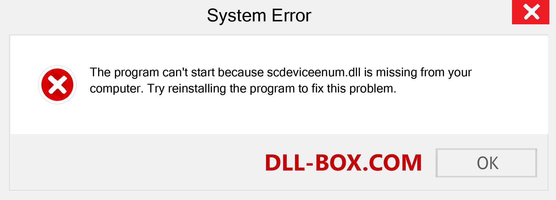 scdeviceenum.dll file is missing?. Download for Windows 7, 8, 10 - Fix  scdeviceenum dll Missing Error on Windows, photos, images
